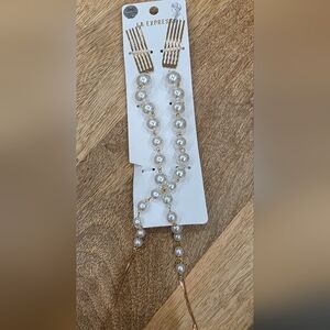 LA EXPRESS Pearl Hair Clips, BNWT